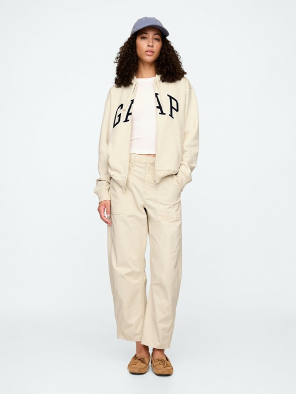 GAP Mikina z logotipom Gap na zadrgo