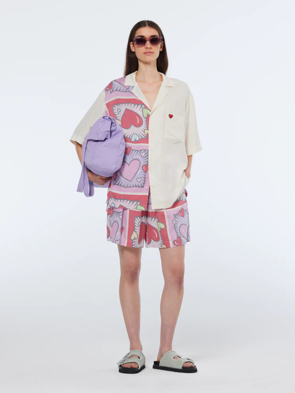 Scotch & Soda Scotch & Soda rdeča in krem ženska vzorčasta srajca