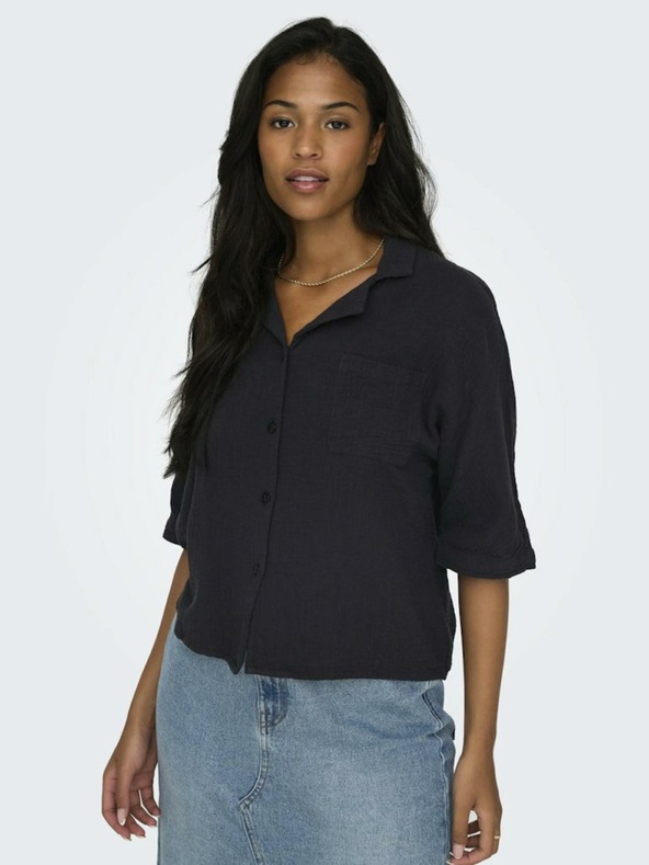 ONLY Temno siva ženska bluza ONLY Thyra