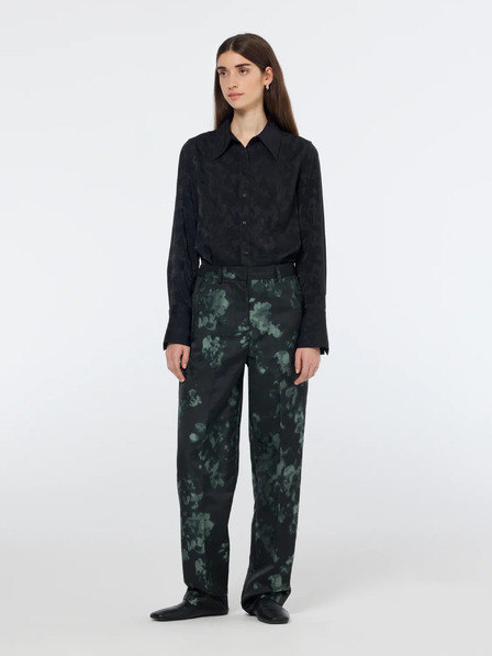 Scotch & Soda Zeleno-črne vzorčaste ženske hlače Scotch & Soda