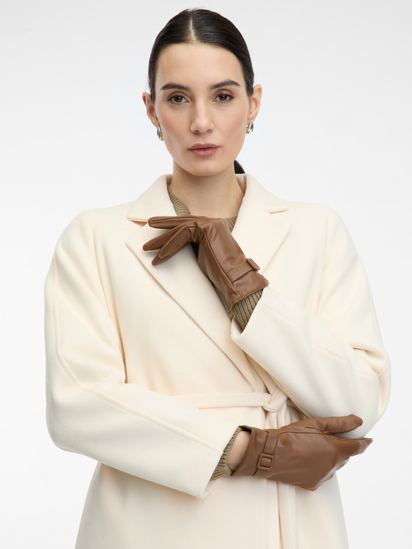 Orsay Rjave ženske rokavice ORSAY