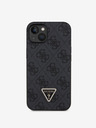 Guess Guess PU 4G Strass Triangle Metal Logo Back Cover za iPhone 15 Black
