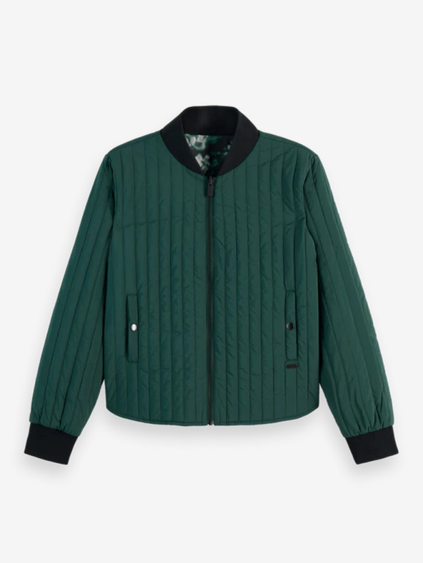 Scotch & Soda Zeleni ženski povratni bomber Scotch & Soda
