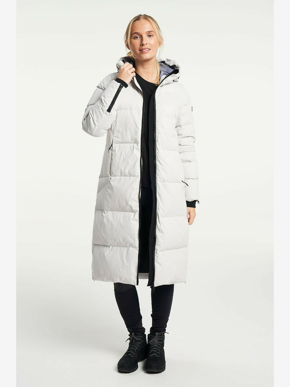 Tenson Ženski zimski plašč za življenjski slog TENSON Shanna Down Coat W svetlo siva
