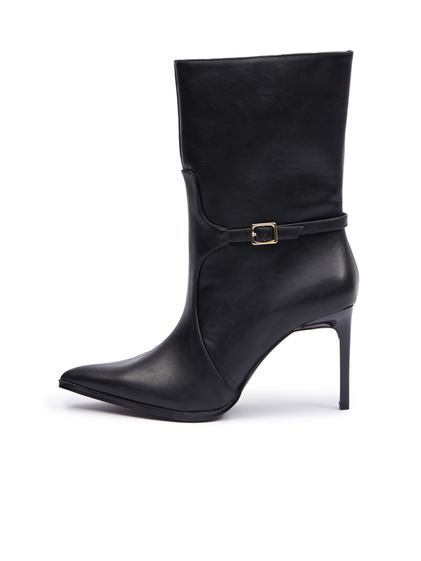 Orsay Črni ženski gležnjarji s peto ORSAY