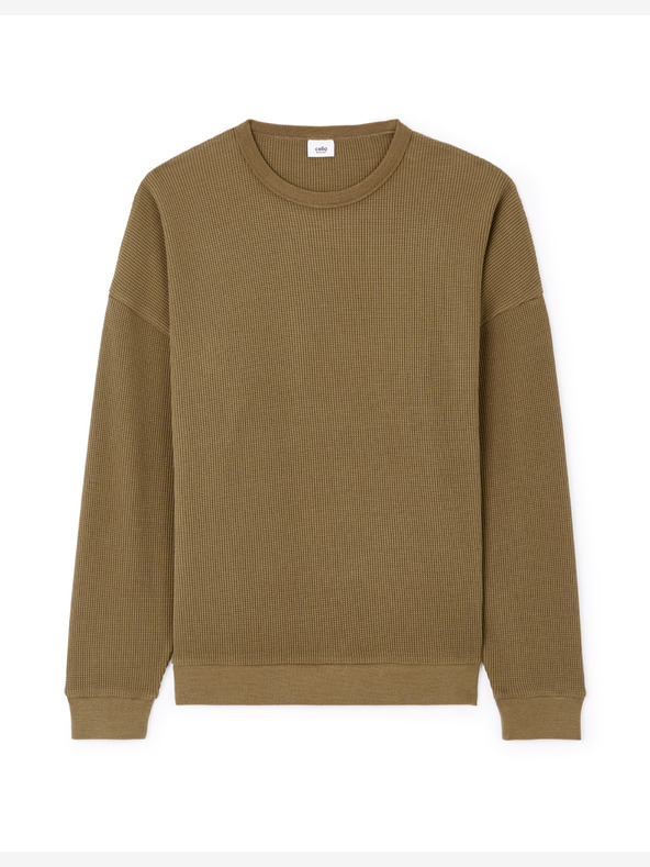 Celio Rjava moška jopa Celio Lecrewwaff