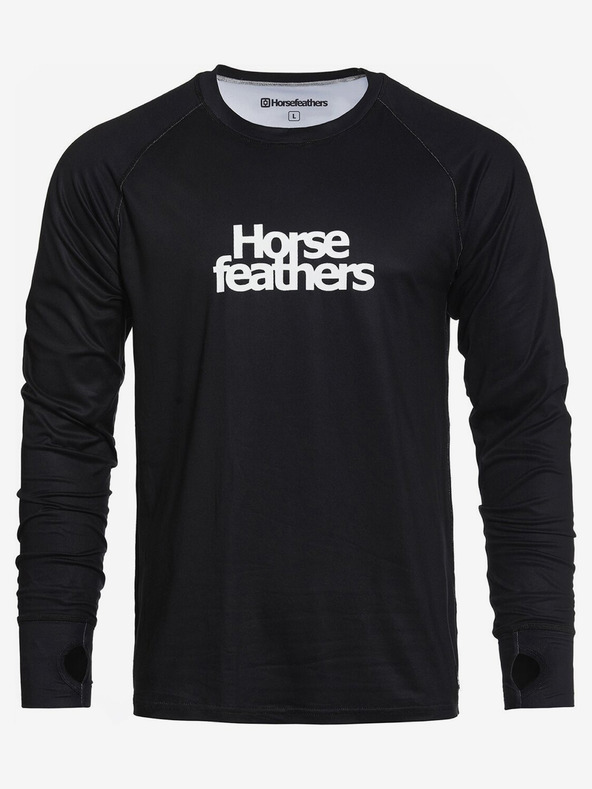 Horsefeathers Termalna majica Riley - črna, velikost L HORSEFEATHERS