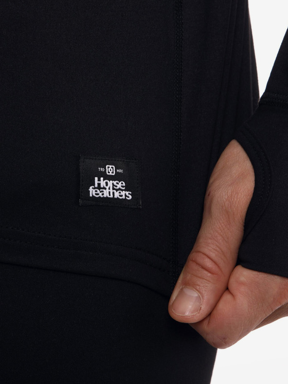 Horsefeathers Termalna majica Riley - črna, velikost L HORSEFEATHERS