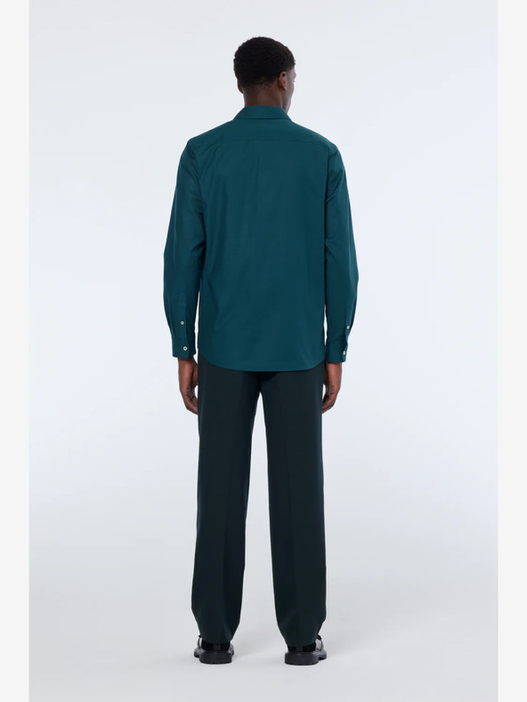 Scotch & Soda Temno zelene moške hlače chino Scotch & Soda