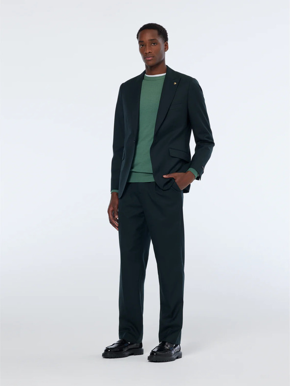 Scotch & Soda Moška temno zelena volnena jopica Scotch & Soda