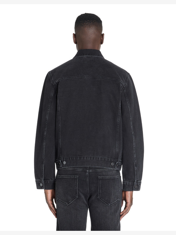 Celio Črna moška jakna iz džinsa Celio Gudens