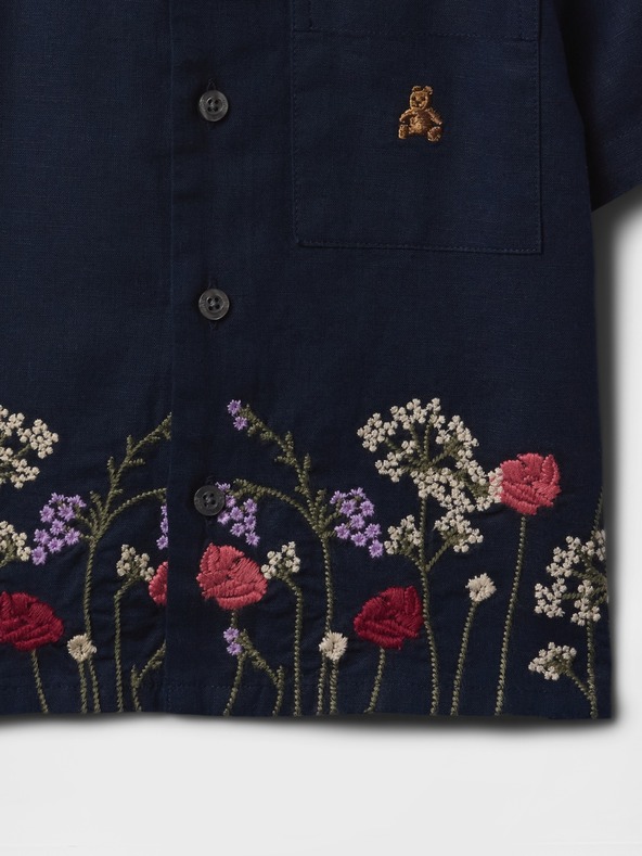 GAP Otroška platnena majica Gap