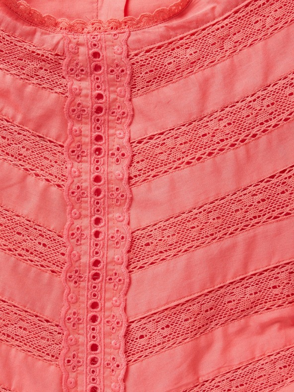 GAP Otroška obleka s čipko GAP