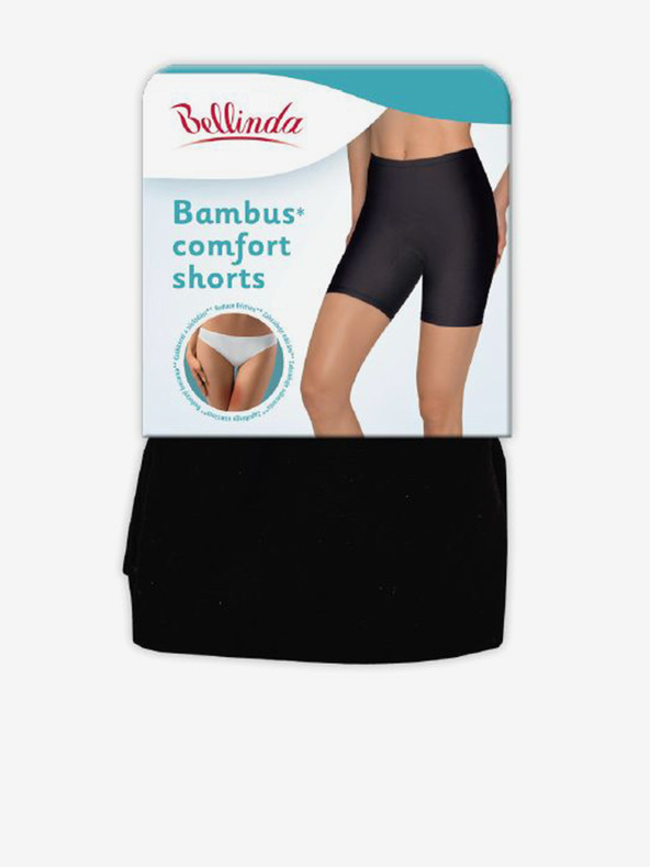 Bellinda Črne ženske kratke hlače z vrvico Bellinda BAMBUS COMFORT SHORTS