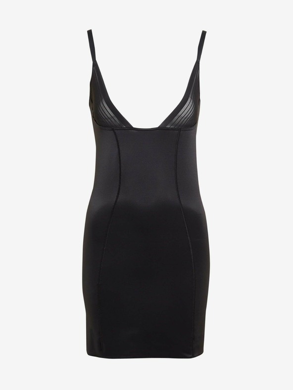 Marks & Spencer Vezen in oblikujoč prosojen kombinezon brez všitega modrčka Marks & Spencer črn