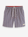 Scotch & Soda Modre in bež moške vzorčaste kopalke Scotch & Soda