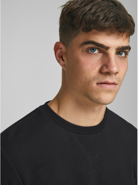 Jack & Jones Črna osnovna jopa s kapuco Jack & Jones