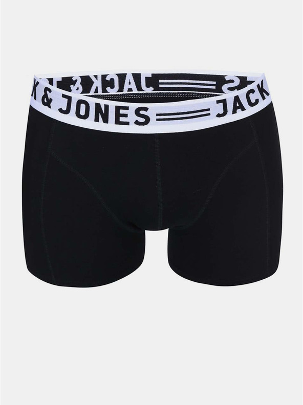 Jack & Jones Komplet treh moških črnih boksaric Jack & Jones Sense