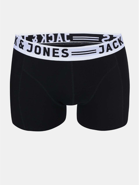 Jack & Jones Komplet treh moških črnih boksaric Jack & Jones Sense