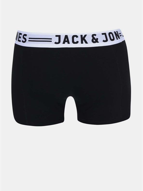Jack & Jones Komplet treh moških črnih boksaric Jack & Jones Sense