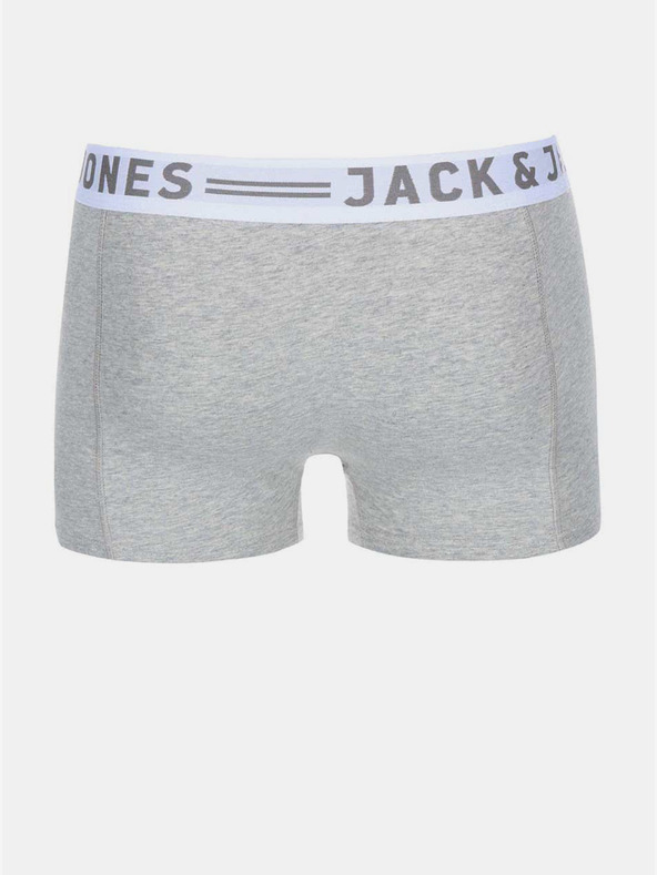 Jack & Jones Komplet treh moških boksaric Jack & Jones Sense v beli, črni in sivi barvi