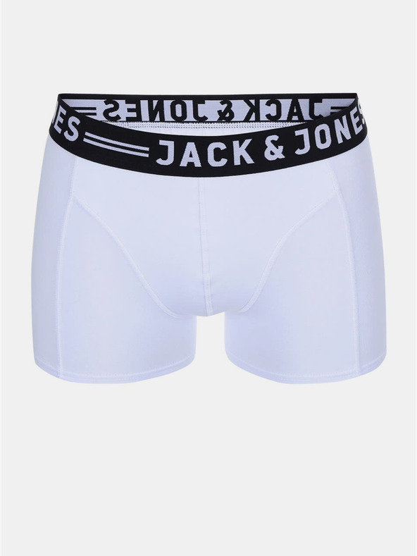 Jack & Jones Komplet treh moških boksaric Jack & Jones Sense v beli, črni in sivi barvi