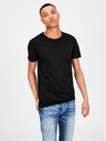 Jack & Jones Črna osnovna majica Jack & Jones Basic