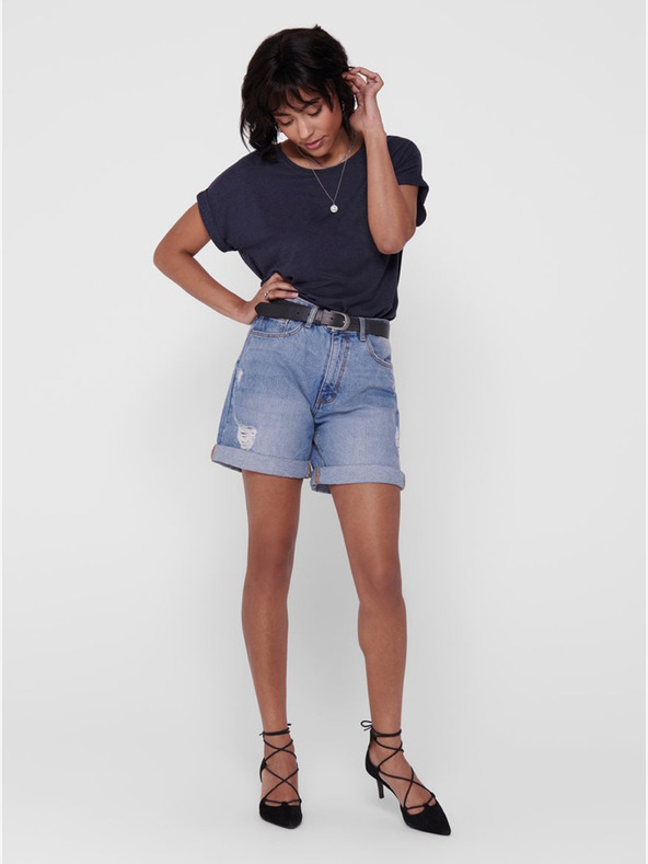 ONLY Modra ohlapna majica ONLY Moster