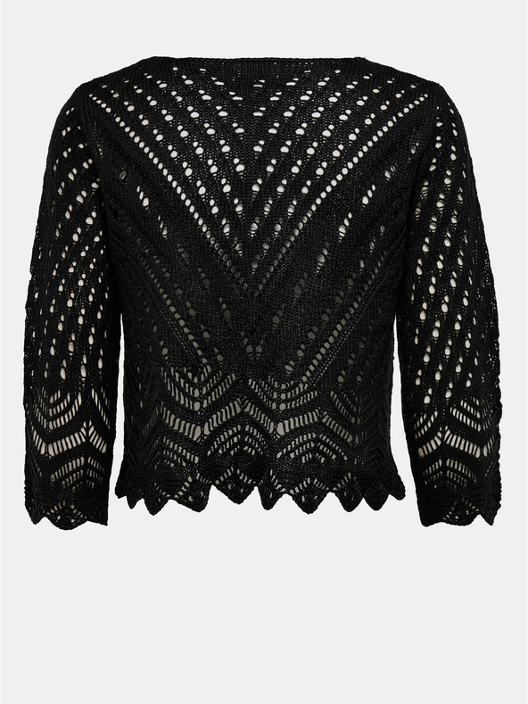 Jacqueline de Yong Črn kratek pulover JDY-New Sun