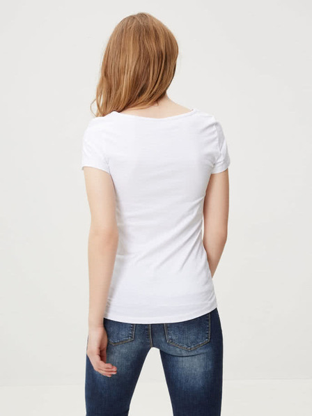 Vero Moda Bela osnovna majica z okroglim vratom VERO MODA Maxi My
