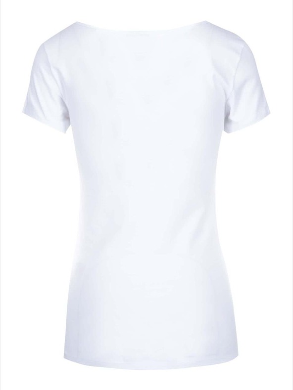 Vero Moda Bela osnovna majica z okroglim vratom VERO MODA Maxi My