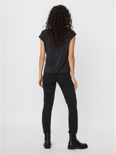 Vero Moda Črna majica VERO MODA Filli