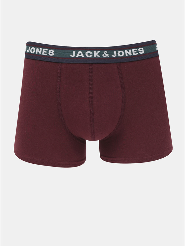 Jack & Jones Komplet petih bokseric v zeleni in sivi barvi Jack & Jones Oliver