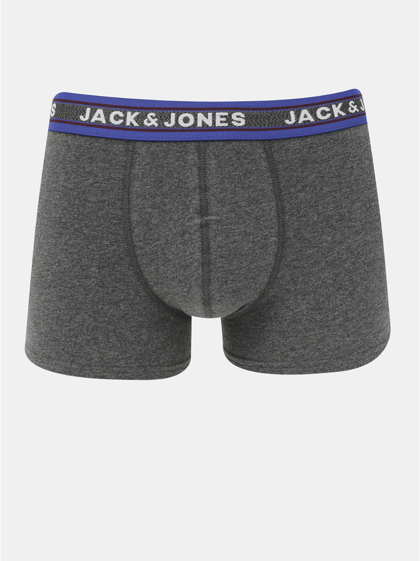 Jack & Jones Komplet petih bokseric v zeleni in sivi barvi Jack & Jones Oliver