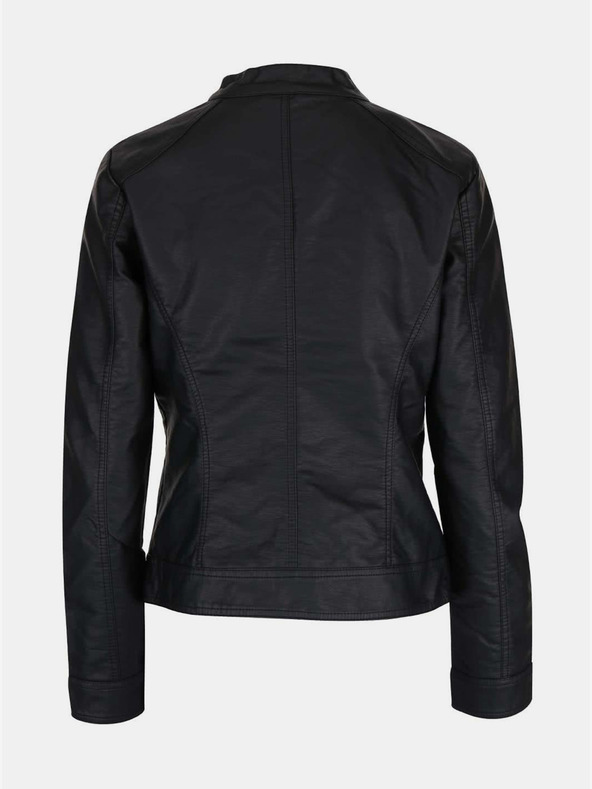 ONLY Črna ženska usnjena jakna ONLY Bandit