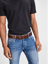 Jack & Jones Temno rjav usnjen moški pas Jack & Jones Paul