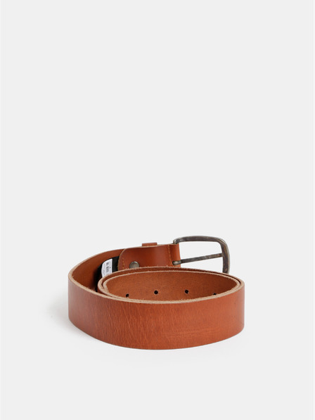 Jack & Jones Rjav usnjen moški pas Jack & Jones Paul