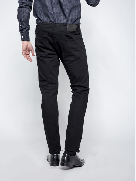 Jack & Jones Črne moške kavbojke Jack & Jones Glenn