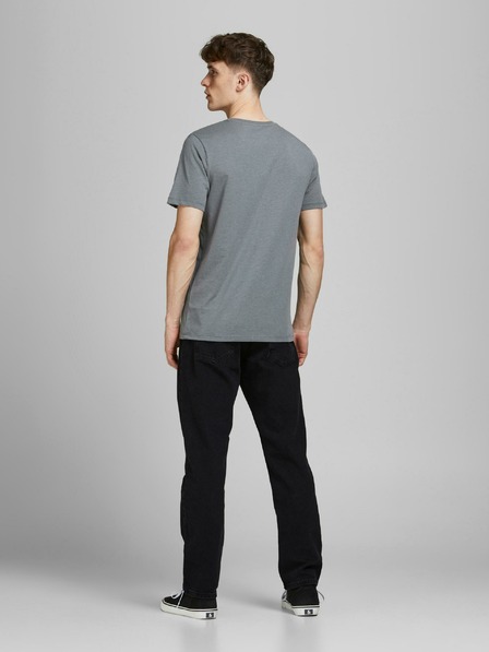 Jack & Jones Črne kavbojke ravnega kroja Jack & Jones Chris