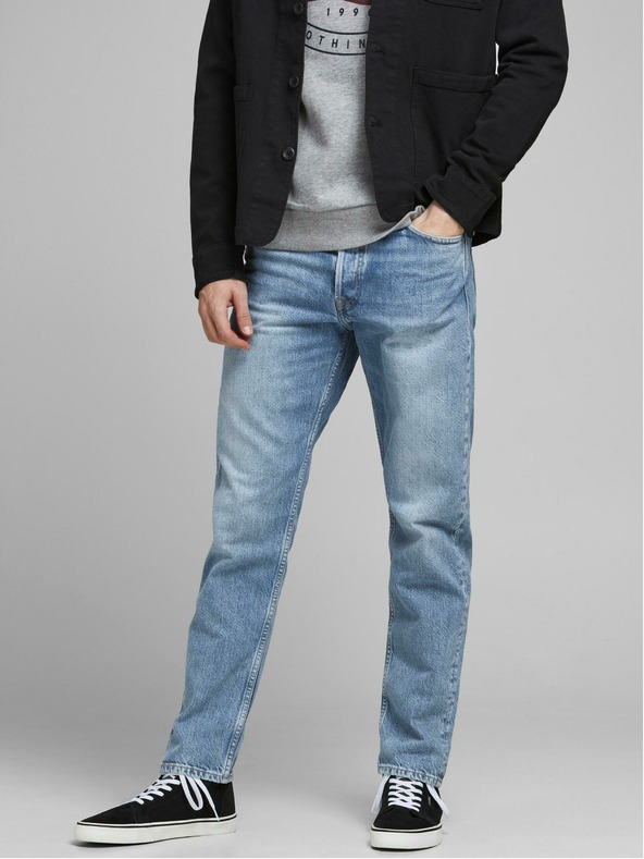 Jack & Jones Svetlo modre ravne kavbojke Jack & Jones Chris