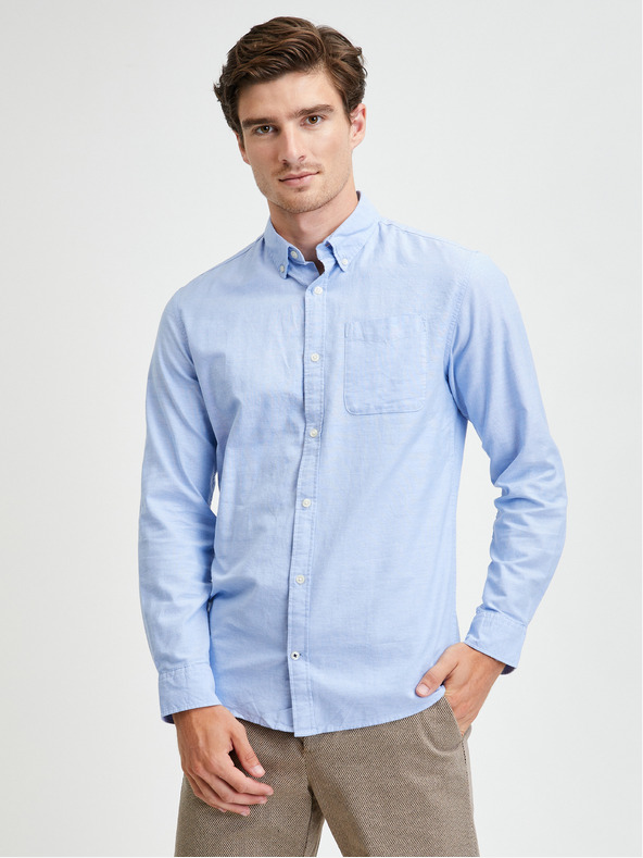 Jack & Jones Modra srajca Jack & Jones Oxford