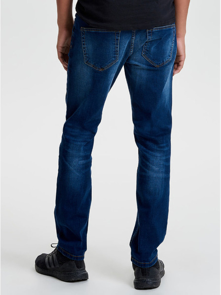 ONLY & SONS Modre sprane kavbojke z učinkom ONLY & SONS Weft