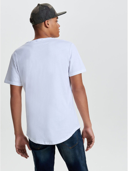 ONLY & SONS Bela osnovna majica ONLY & SONS Matt