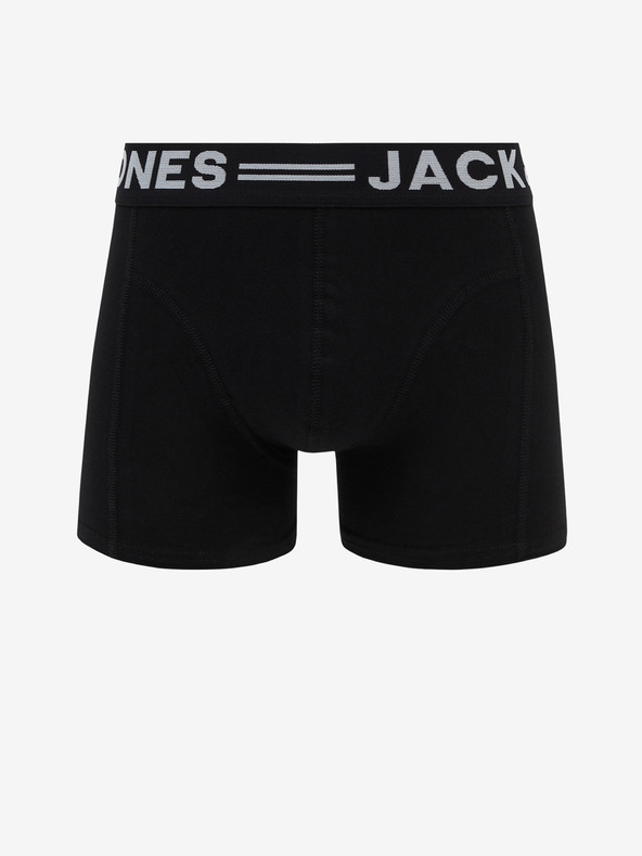 Jack & Jones Komplet treh črnih boksaric Jack & Jones Sense