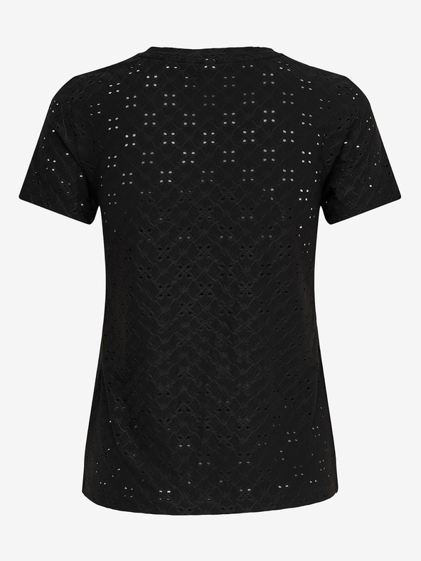 Jacqueline de Yong Črna majica JDY Cathinka