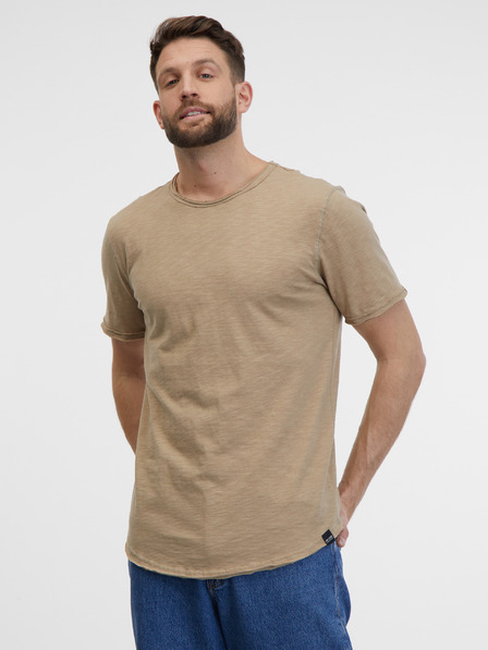 ONLY & SONS Bež moška črtasta osnovna majica ONLY & SONS Benne