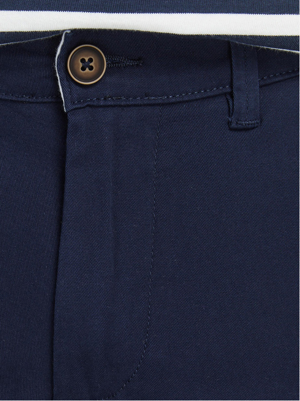 Jack & Jones Temno modre chino hlače Jack & Jones Marco
