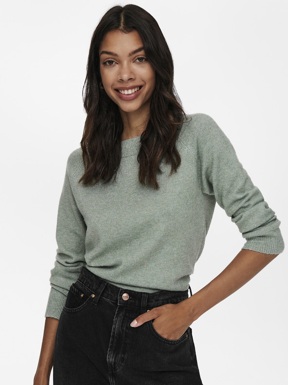 ONLY Svetlo zelena Osnovni pulover ONLY Rica