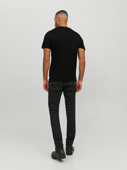 Jack & Jones Črna moška osnovna majica Jack & Jones