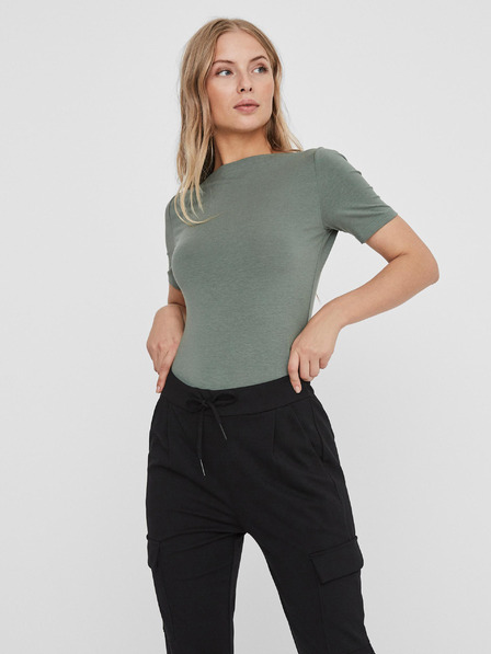 Vero Moda Zelena ženska osnovna majica VERO MODA Panda